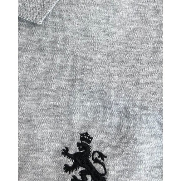 Rugby University Men's Gray Liquid Touch Short Sleeve Polo Shirt Size S - Picture 3 of 5